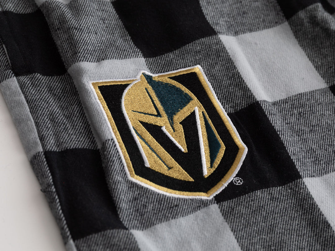 Official NHL Licensed Vegas Golden Knights Flannel Buffalo Plaid PJ Pants