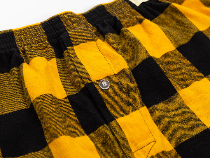 NHL Licensed  Boston Bruins Buffalo Plaid Flannel Boxers --2pack