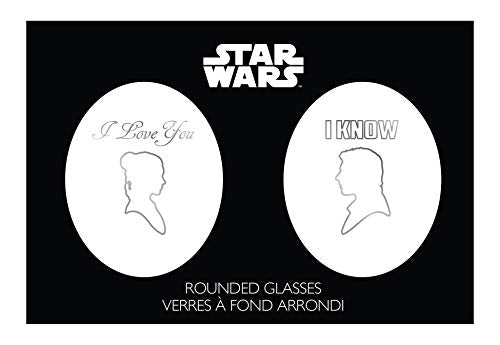 Star Wars Stemless Wine Glasses - "I Love You"