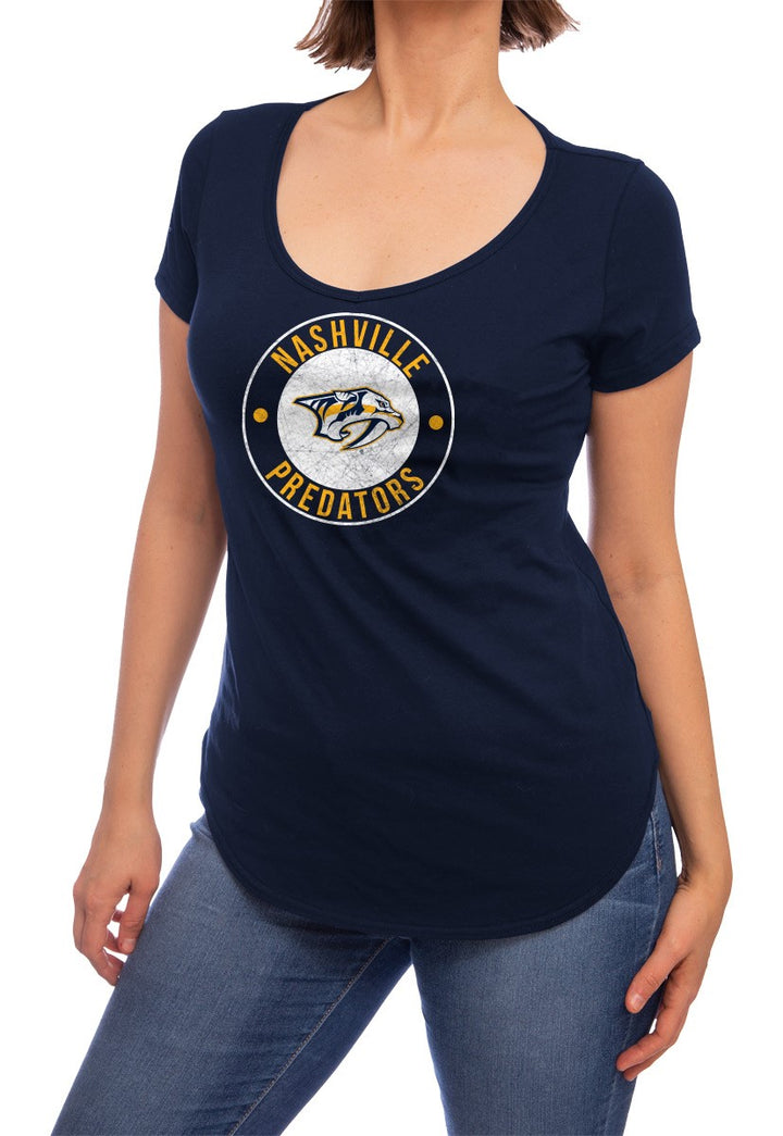 Nashville Predators Scoop Neck T-Shirt for Women