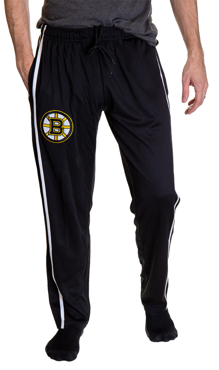 Front View of NHL Men's Striped Training Pant - Boston Bruins Front