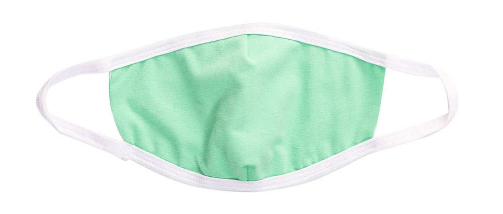 Mint Green Face Mask With Nose And Chin Seam