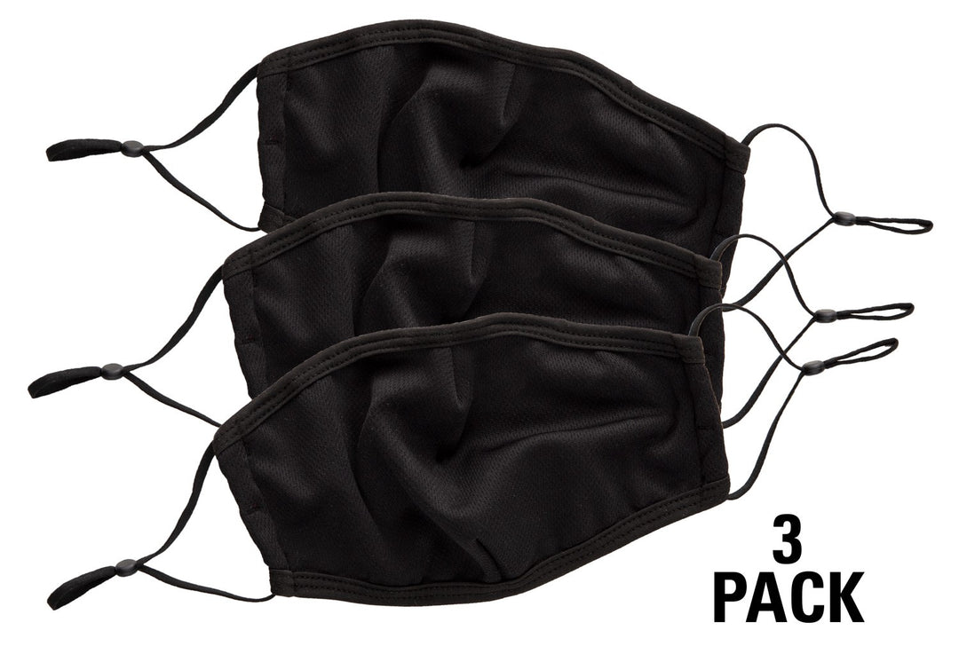 Adjustable 3-Ply Mask with Fitted Nose - 3 Pack