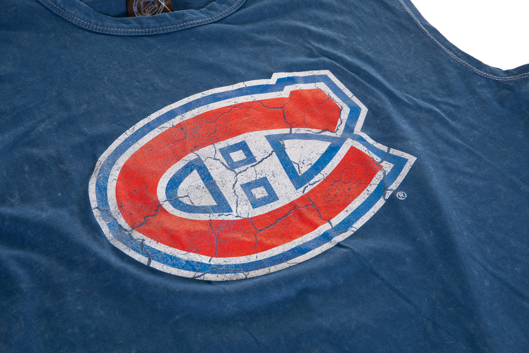 Montreal Canadiens Acid Washed Sleeveless Shirt Logo