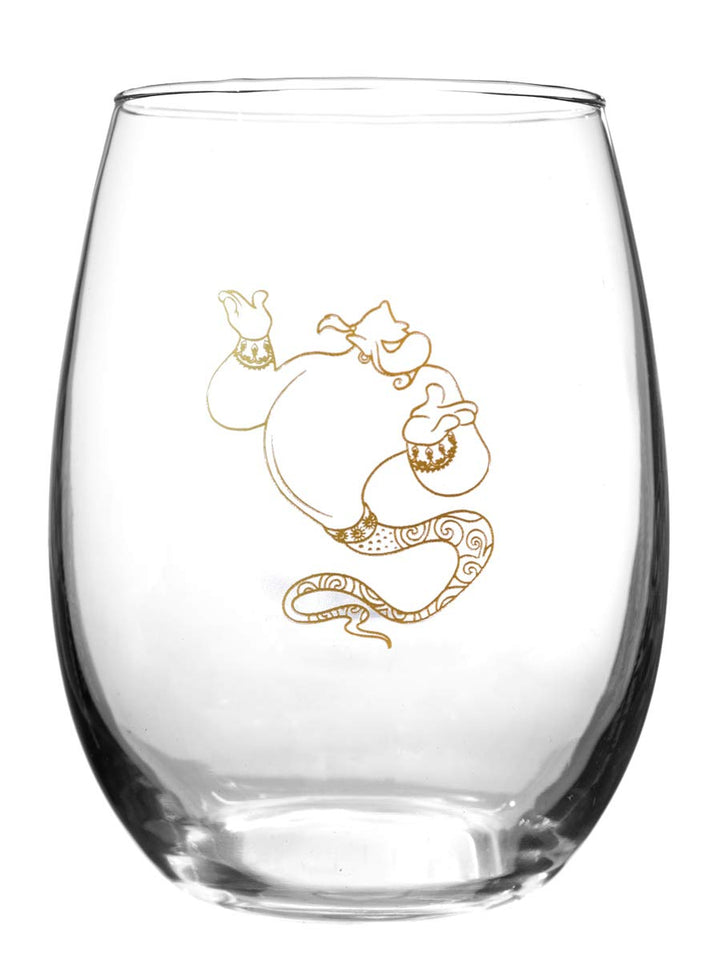 Disney Collectible Wine Glass Set-  Aladdin