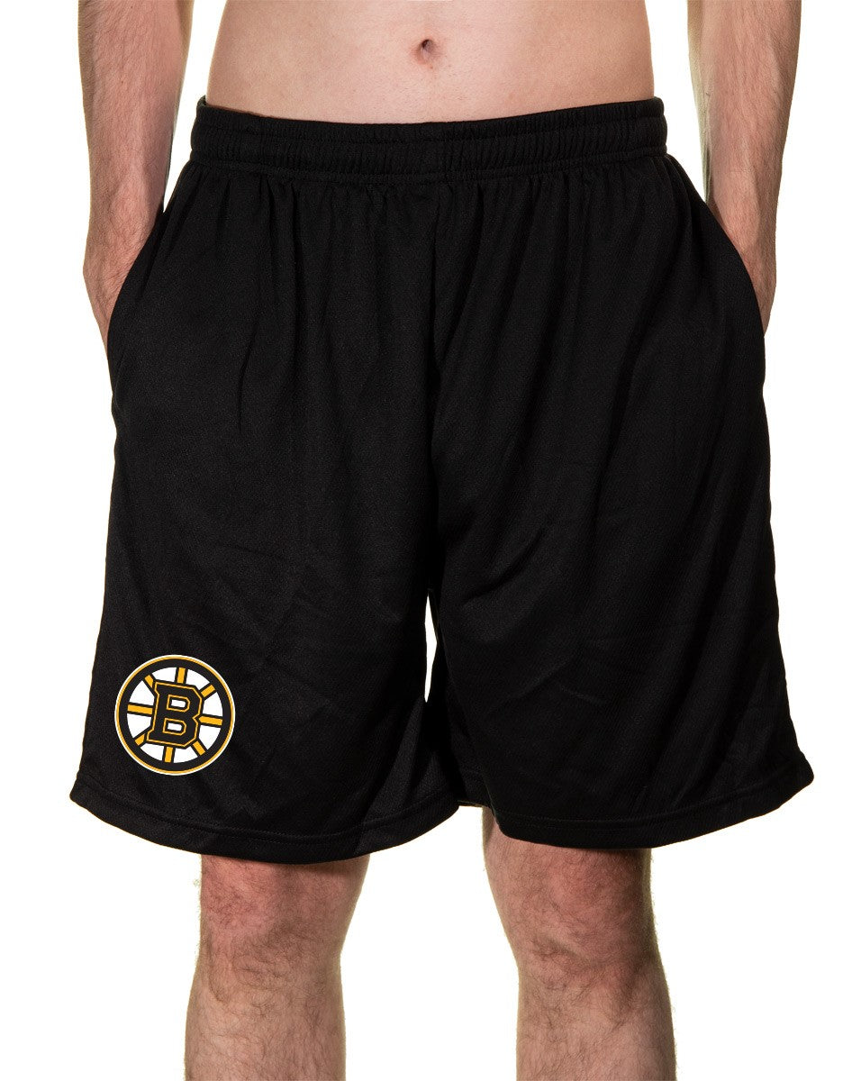 NHL Mens Air Mesh Shorts- Boston Bruins Front