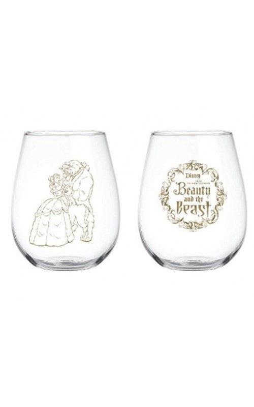 Disney Collectible Wine Glass Set - Beauty & The Beast