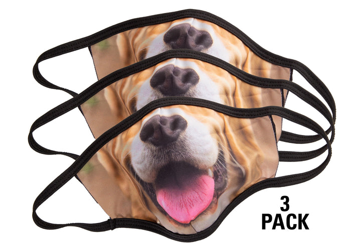 Happy Dog Face Mask - 3 pack