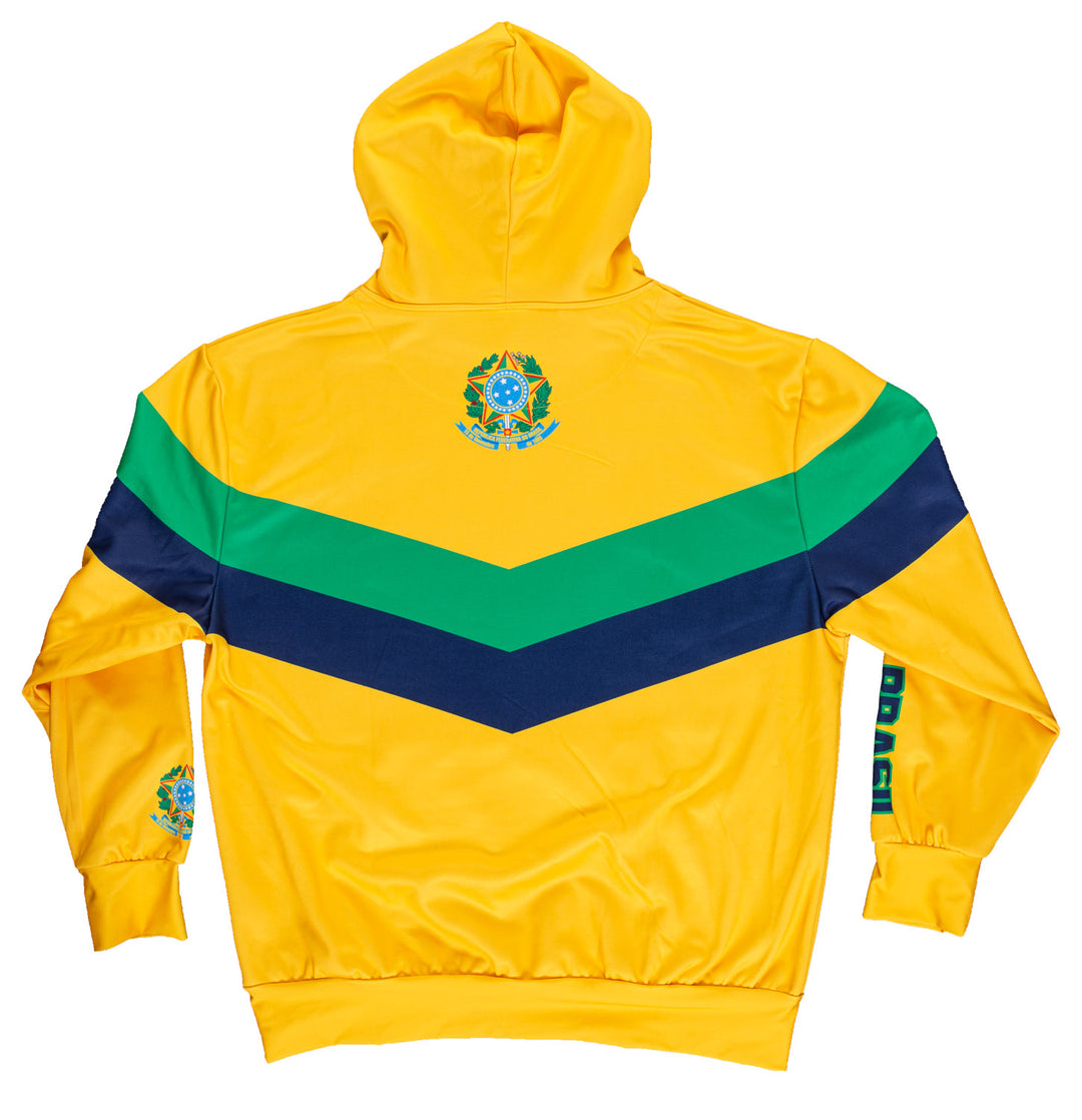 Brazil World Soccer Sublimated Hooded Sweatshirt
