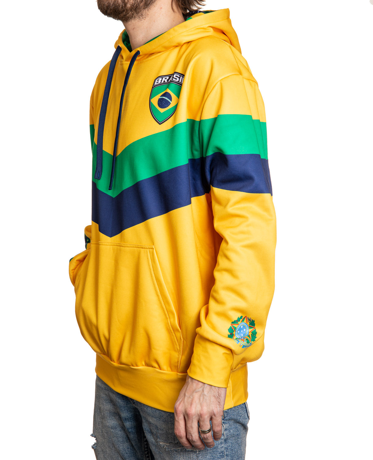 Brazil World Soccer Sublimated Hooded Sweatshirt