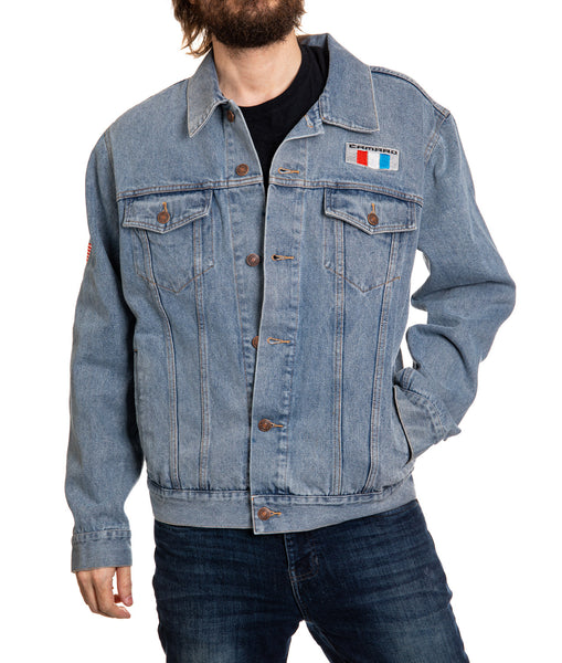 アウターその他 SATUR Camaro Denim Jacket Fog Blue SA243MDJ01FB Men's Bomber jacket in used-effect coated denim | Blue | Diesel