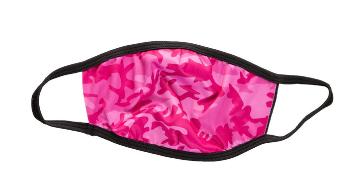 Pink Camo Face Mask Single