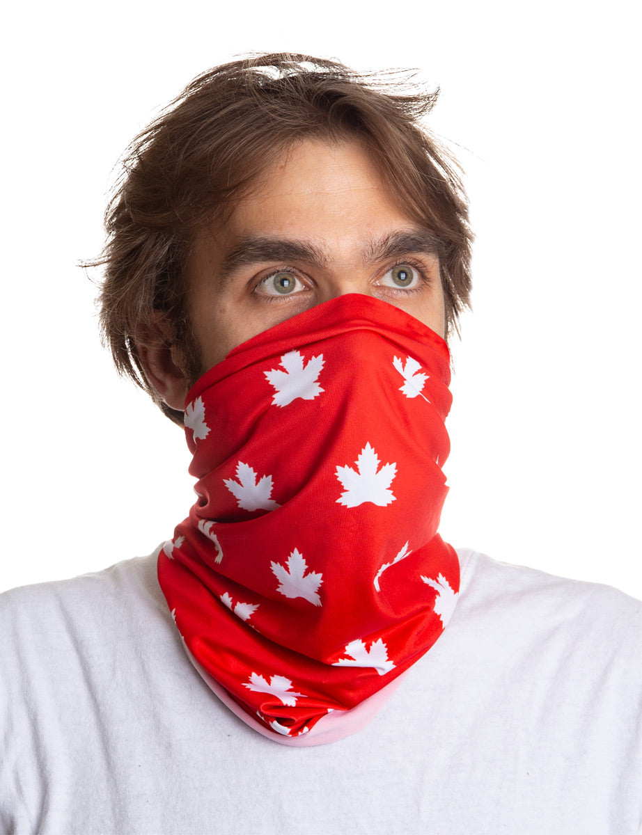 Scattered Canada Leaf Neck Gaiter