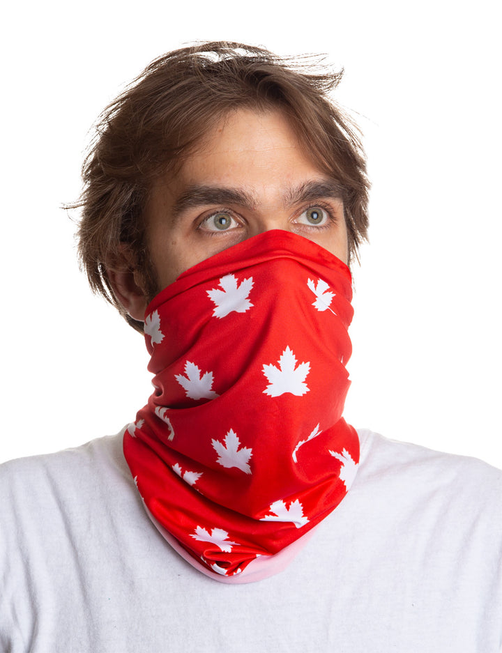 Scattered Canada Leaf Neck Gaiter