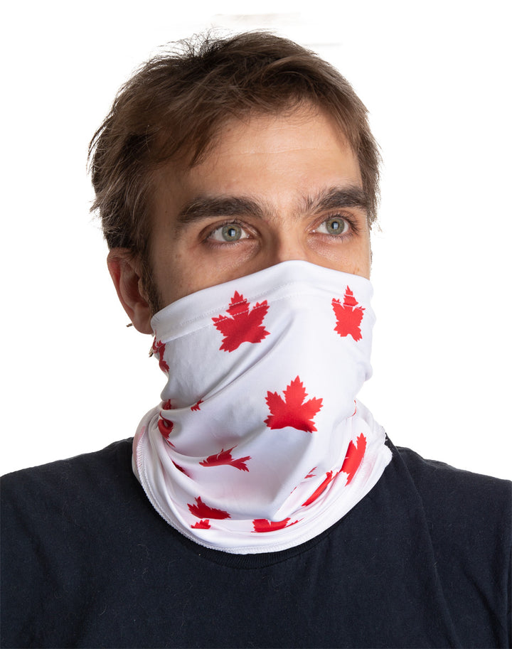 Scattered Canada Leaf Neck Gaiter