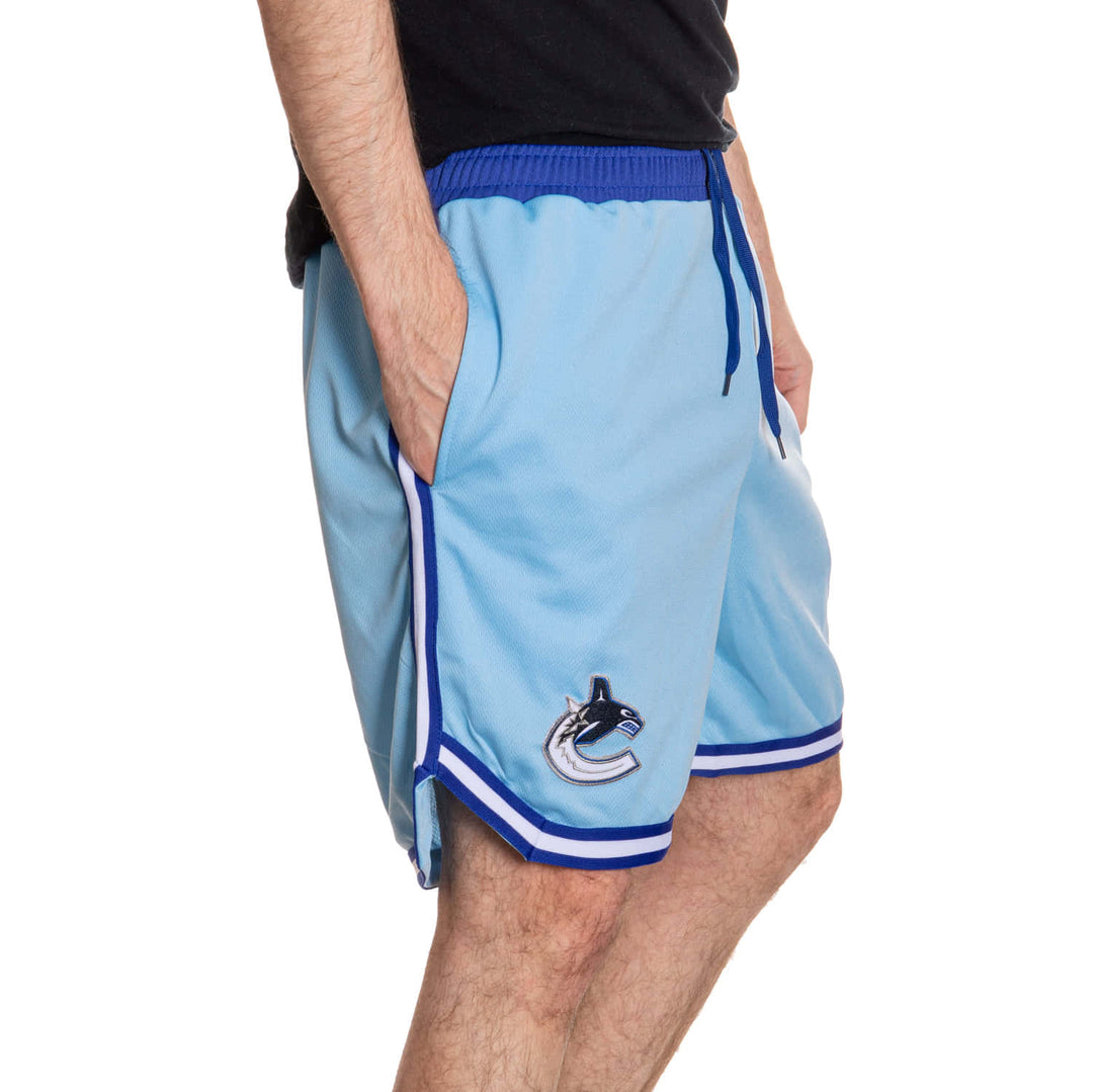 Vancouver Canucks Men's 2 Tone Air Mesh Shorts Lined with Pockets