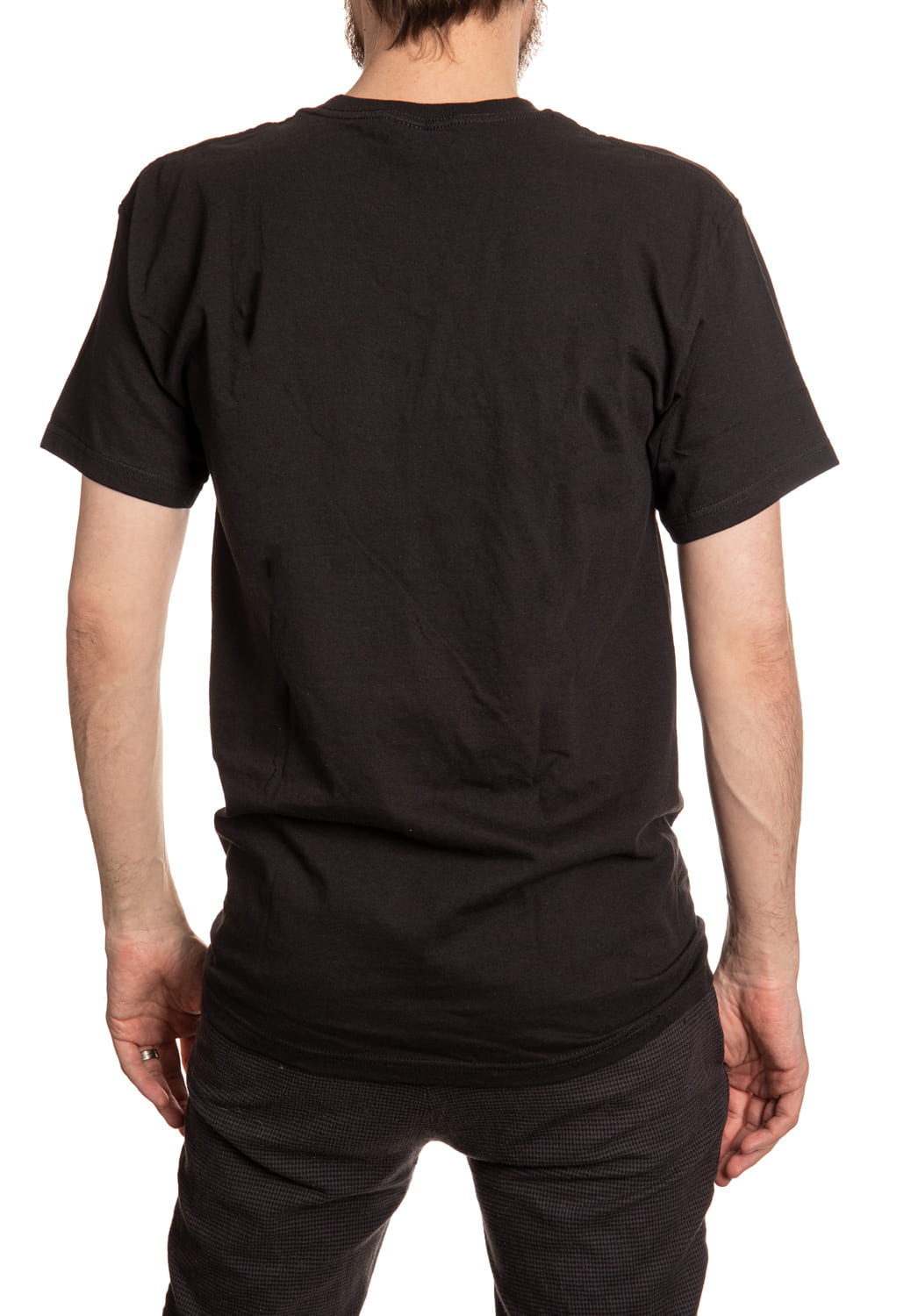Carling Black Label Black T-Shirt Back View. No Back Print