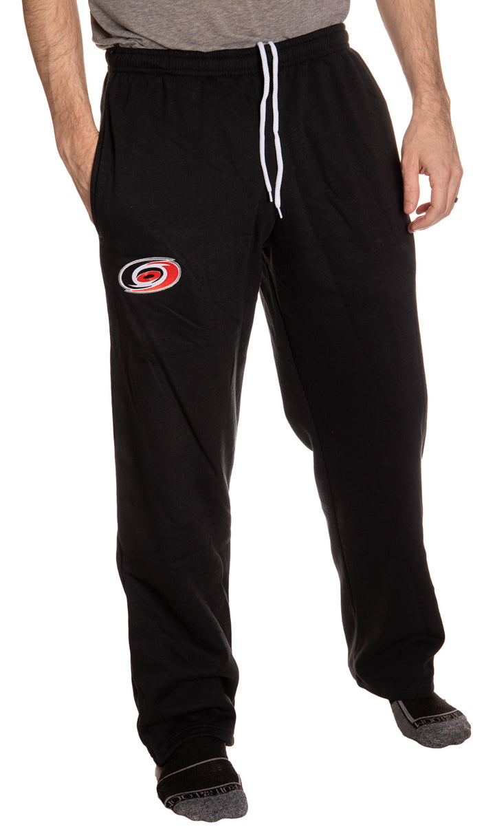 Carolina Hurricanes Embroidered Logo Sweatpants Front View