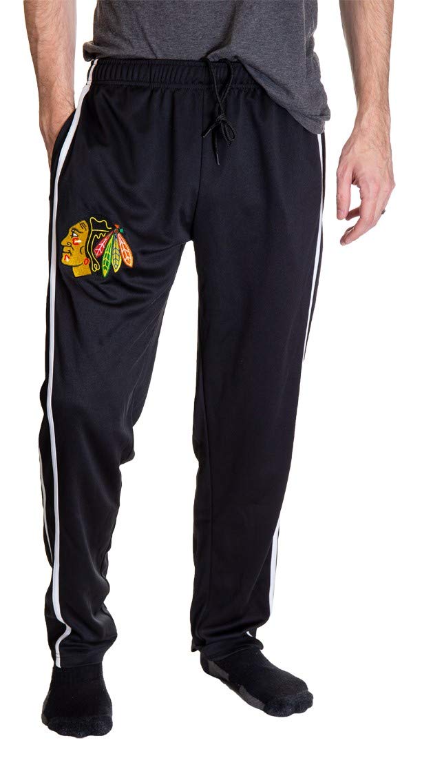 NHL Men's Striped Training Pant- Chicago Blackhawks Front