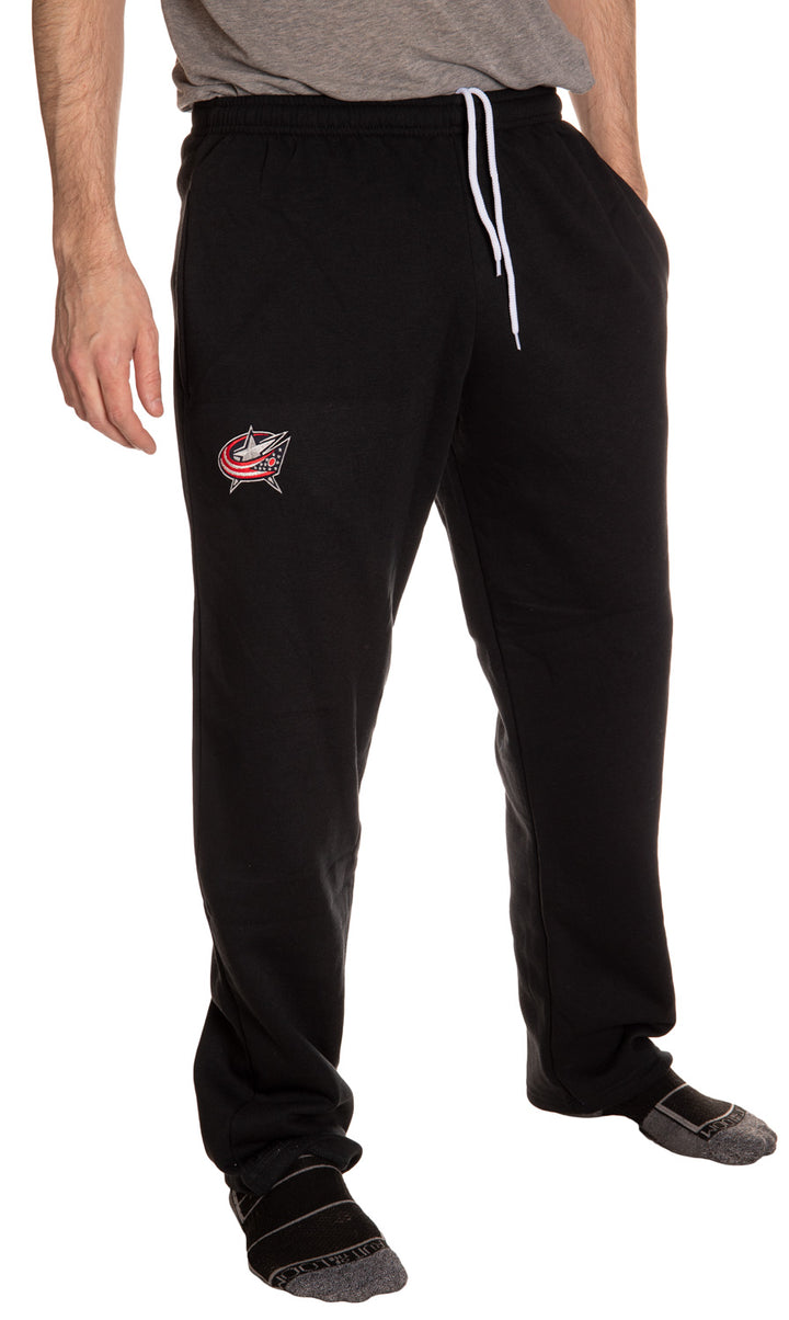 Columus Blue Jackets Embroidered Logo Sweatpants Front VIew