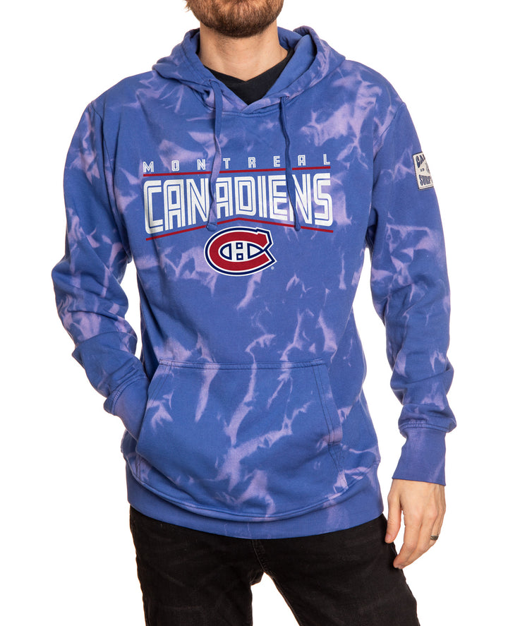 Montreal Canadiens Crystal Tie Dye Hoodie - Machine Wash Cold