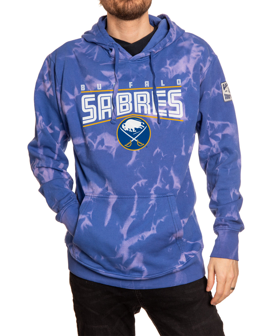 Buffalo Sabres NHL Surf and Skate Unisex Crystal Tie Dye Hoodie