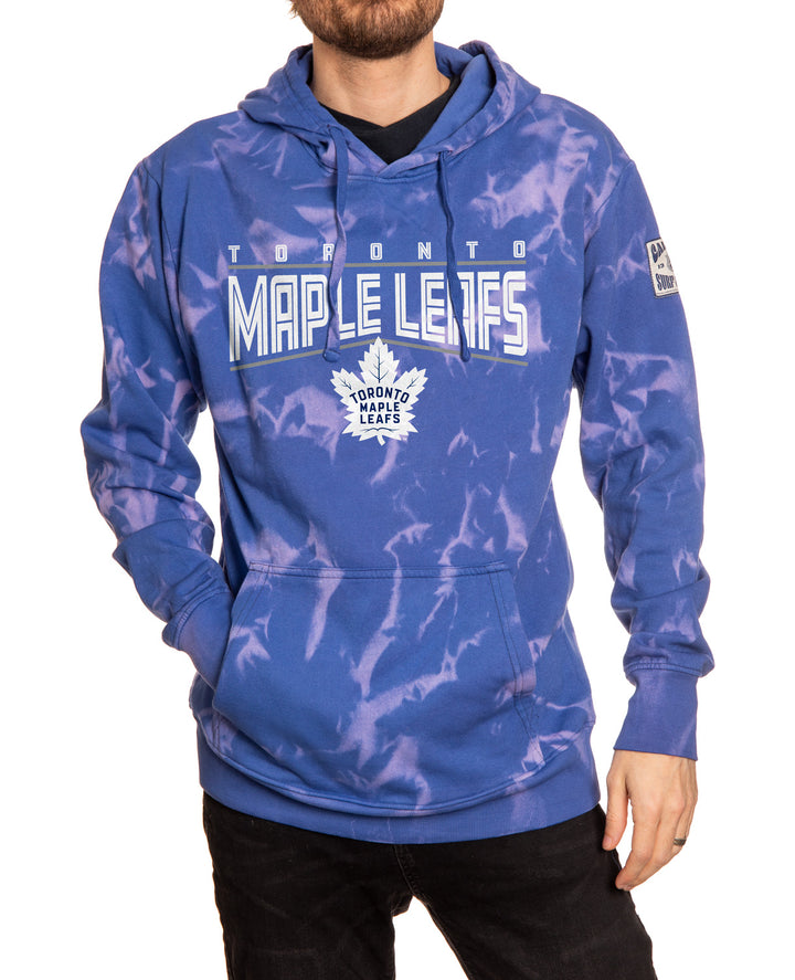 Toronto Maple Leafs Crystal Tie Dye Hoodie - Machine Wash Cold