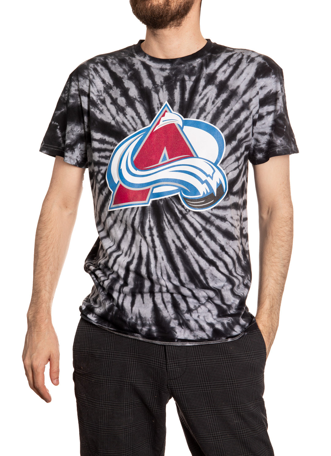Colorado Avalanche Spiral Tie Dye T-Shirt for Men