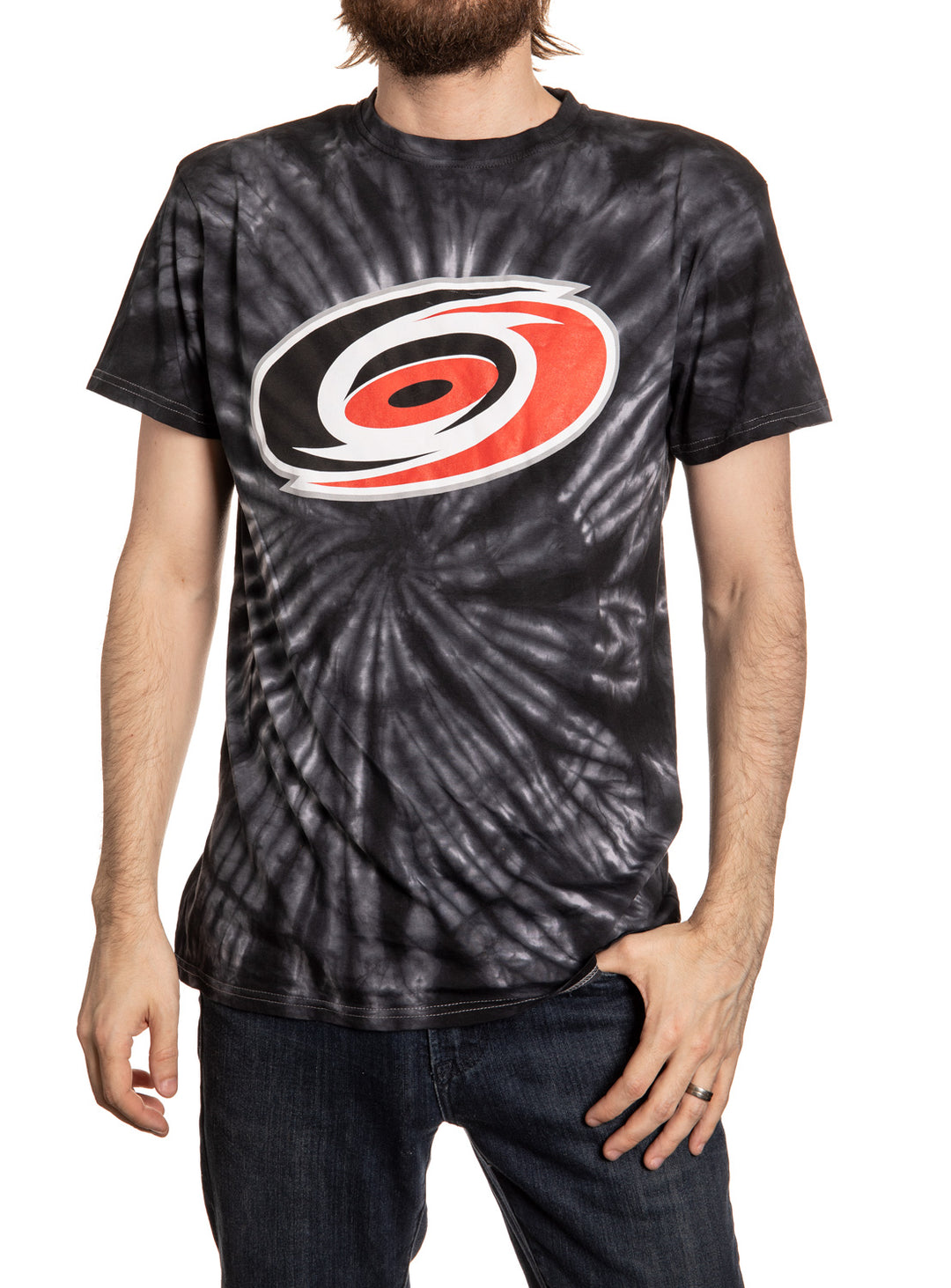 Carolina Hurricanes Spiral Tie Dye T-Shirt for Men