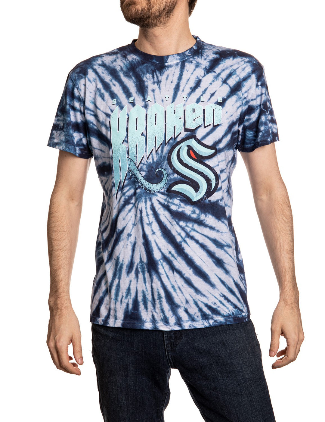 Seattle Kraken Spiral Tie Dye T-Shirt