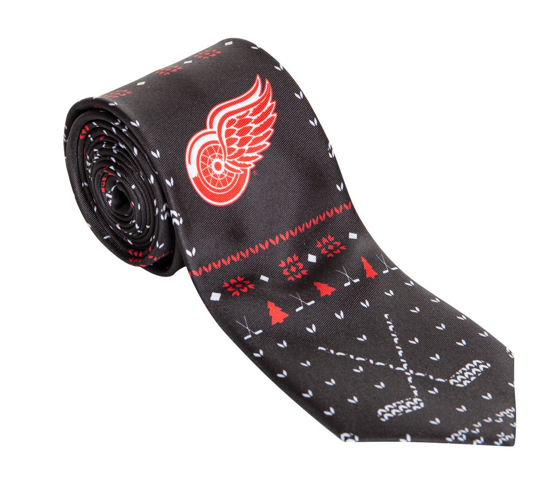Detroit Red Wings Ugly Christmas Tie.