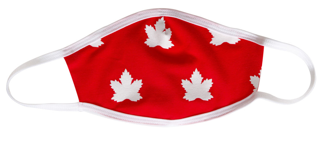 Scattered Maple Leaf Face Mask, Canada Proud.