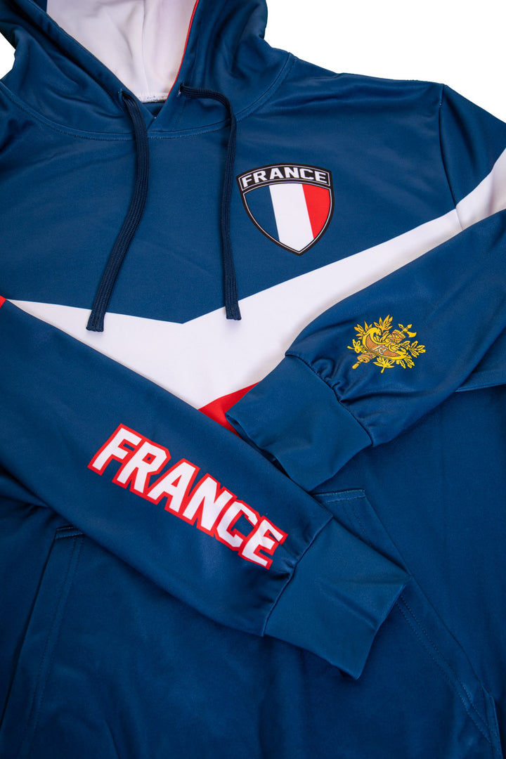 France World Soccer Sublimated Hooded Sweatshirt