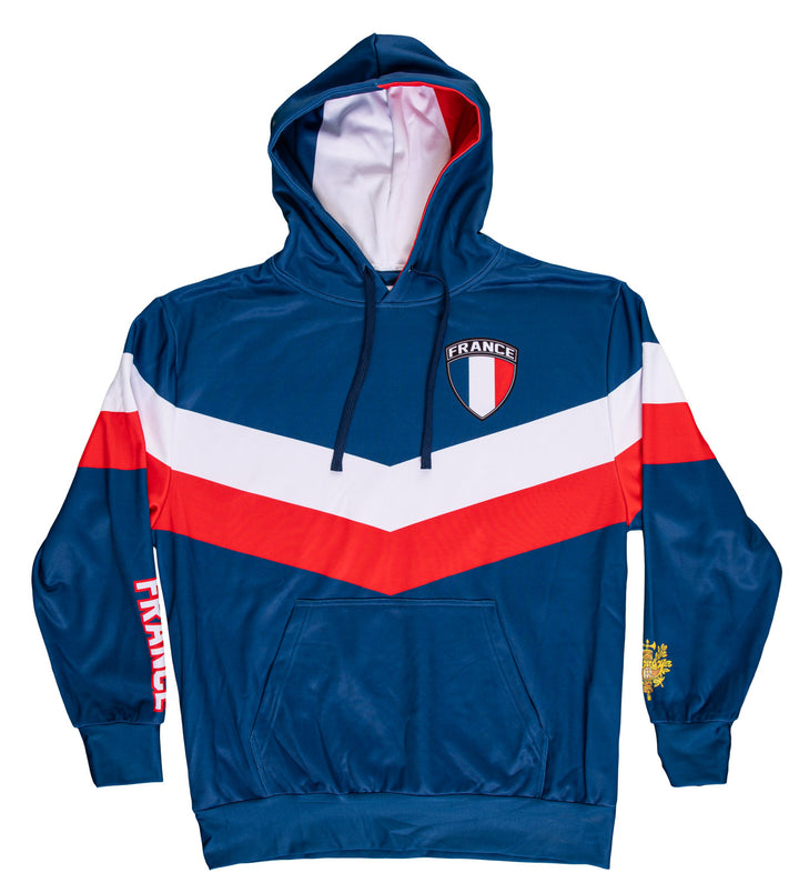 France World Soccer Sublimated Hooded Sweatshirt