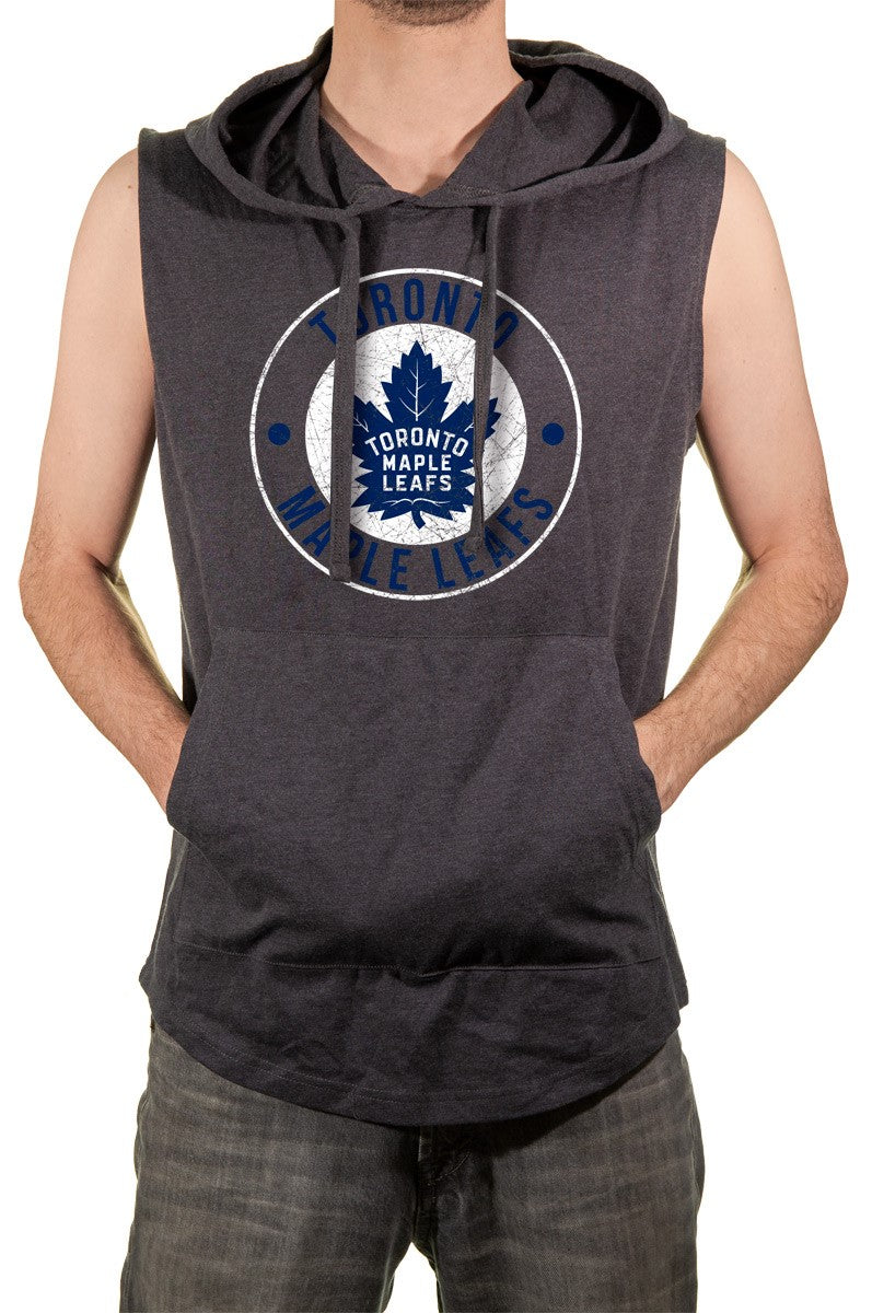 NHL Men's Sleeveless Hoodie- Toronto Maple Leafs