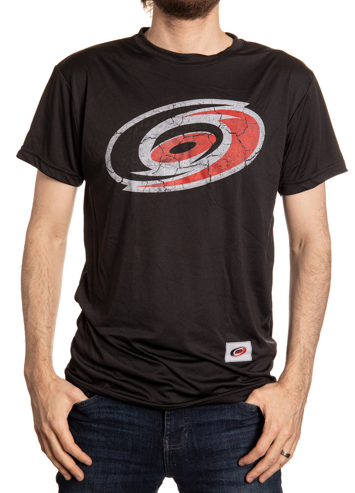 Carolina Hurricanes Distressed Logo T-Shirt Front View