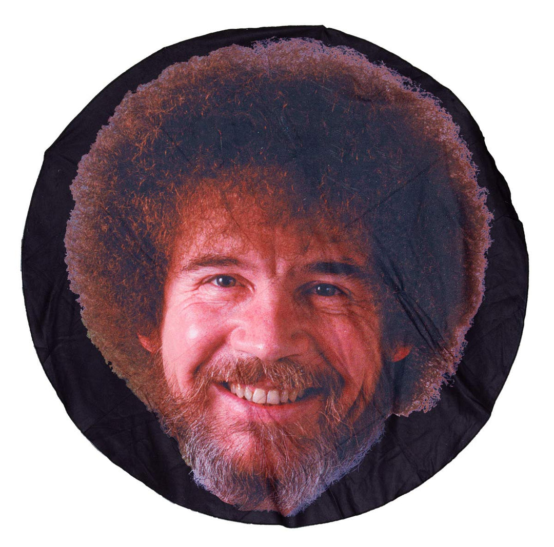 Realistic Bob Ross Head Throw Blanket. Lightweight Blanket.