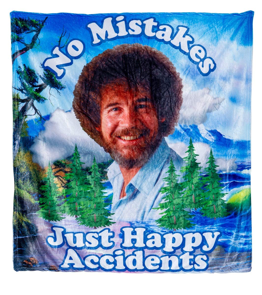 No Mistakes Just Happy Accidents Throw Blanket. 