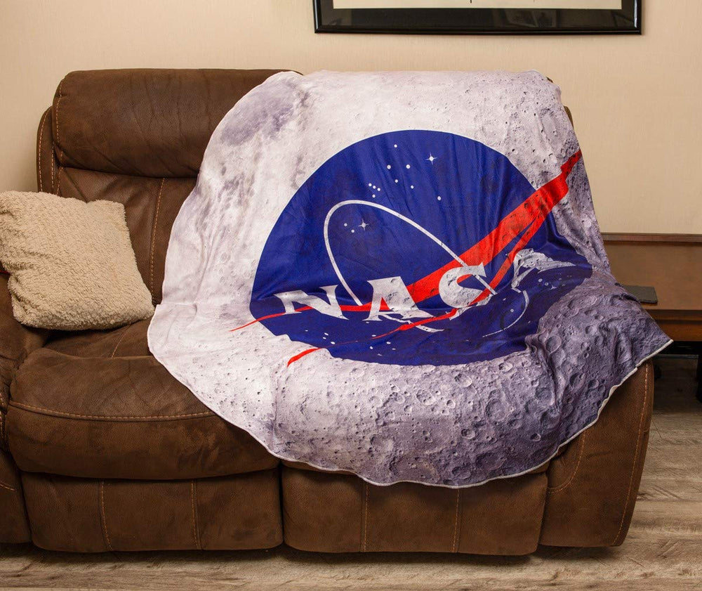 NASA Moon Throw Blanket On Couch