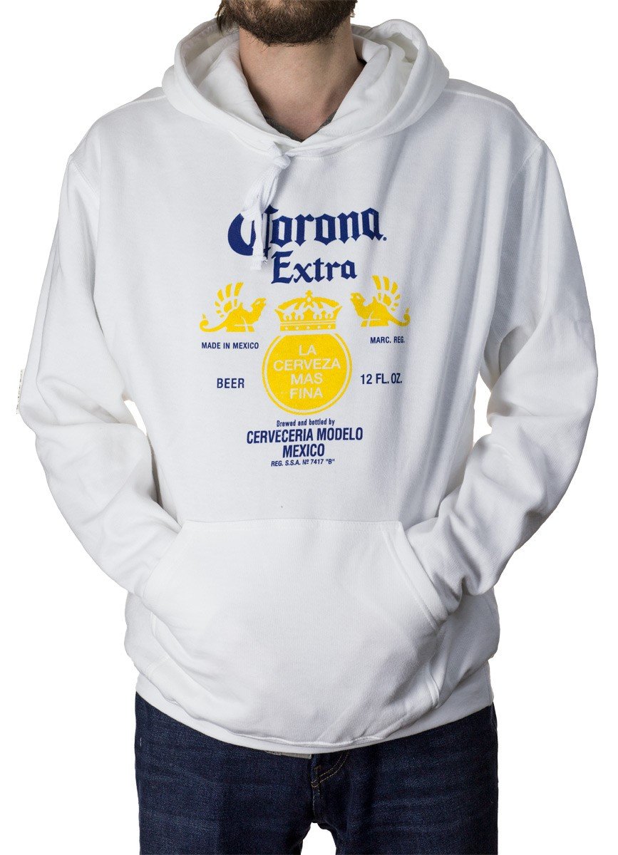 Corona Extra Label Hoodie in White