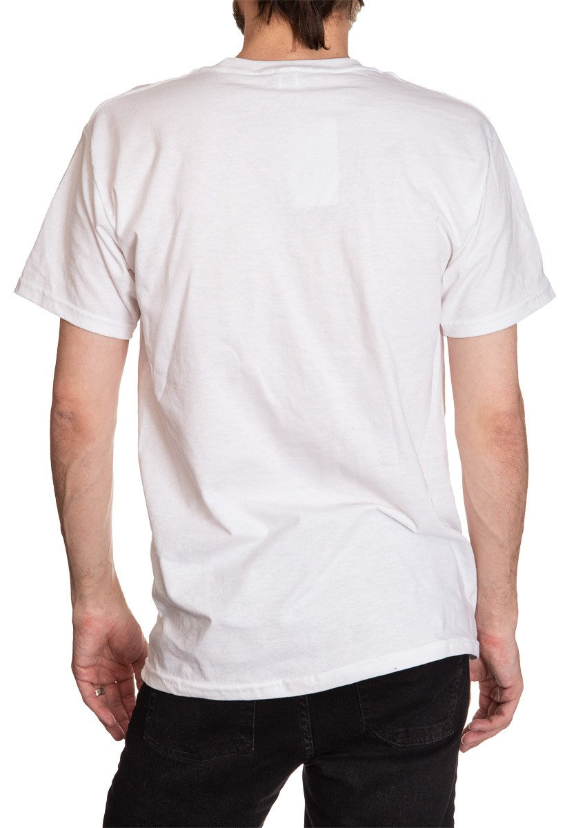 Men's  Corona Extra Bottle Label T-Shirt- Distressed Full Back Image Blank White NO Logo