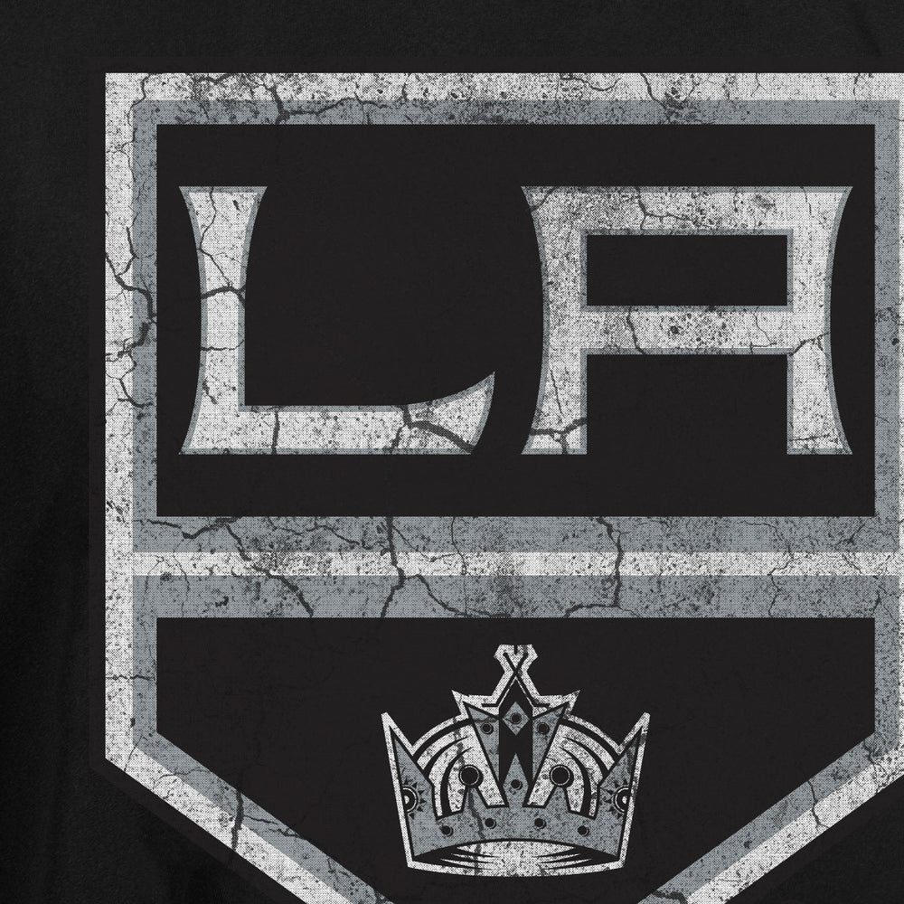 Los Angeles Kings Distressed Logo Up-Close. 