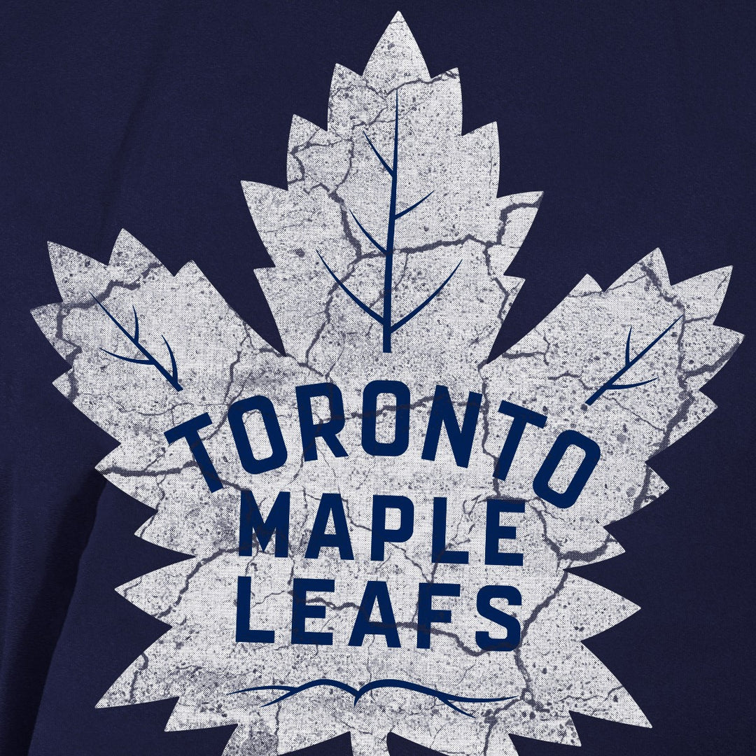 Toronto Maple Leafs Short Sleeve Rashguard - Distressed Logo