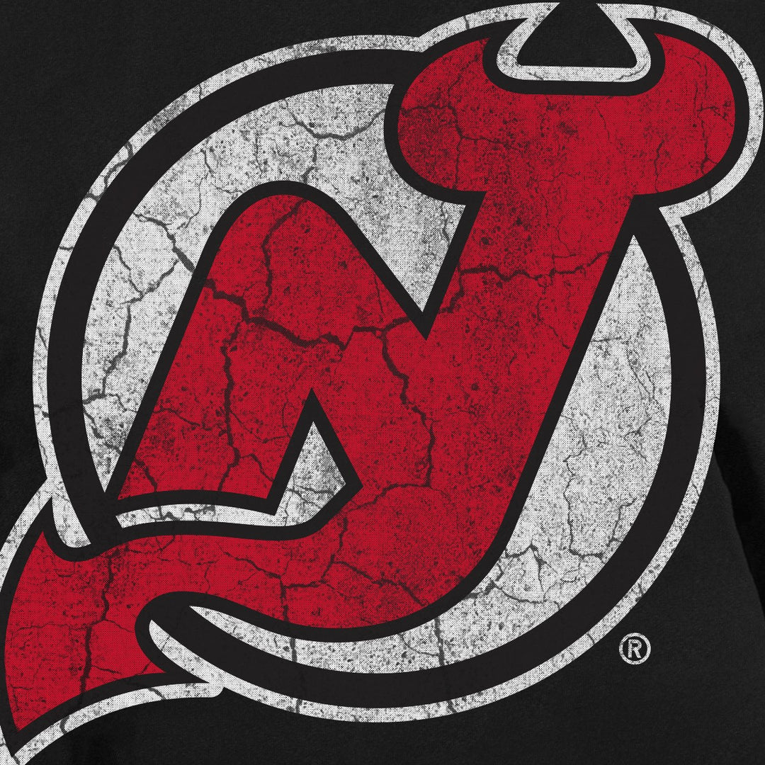 New Jersey Devils Distressed Logo Close-Up