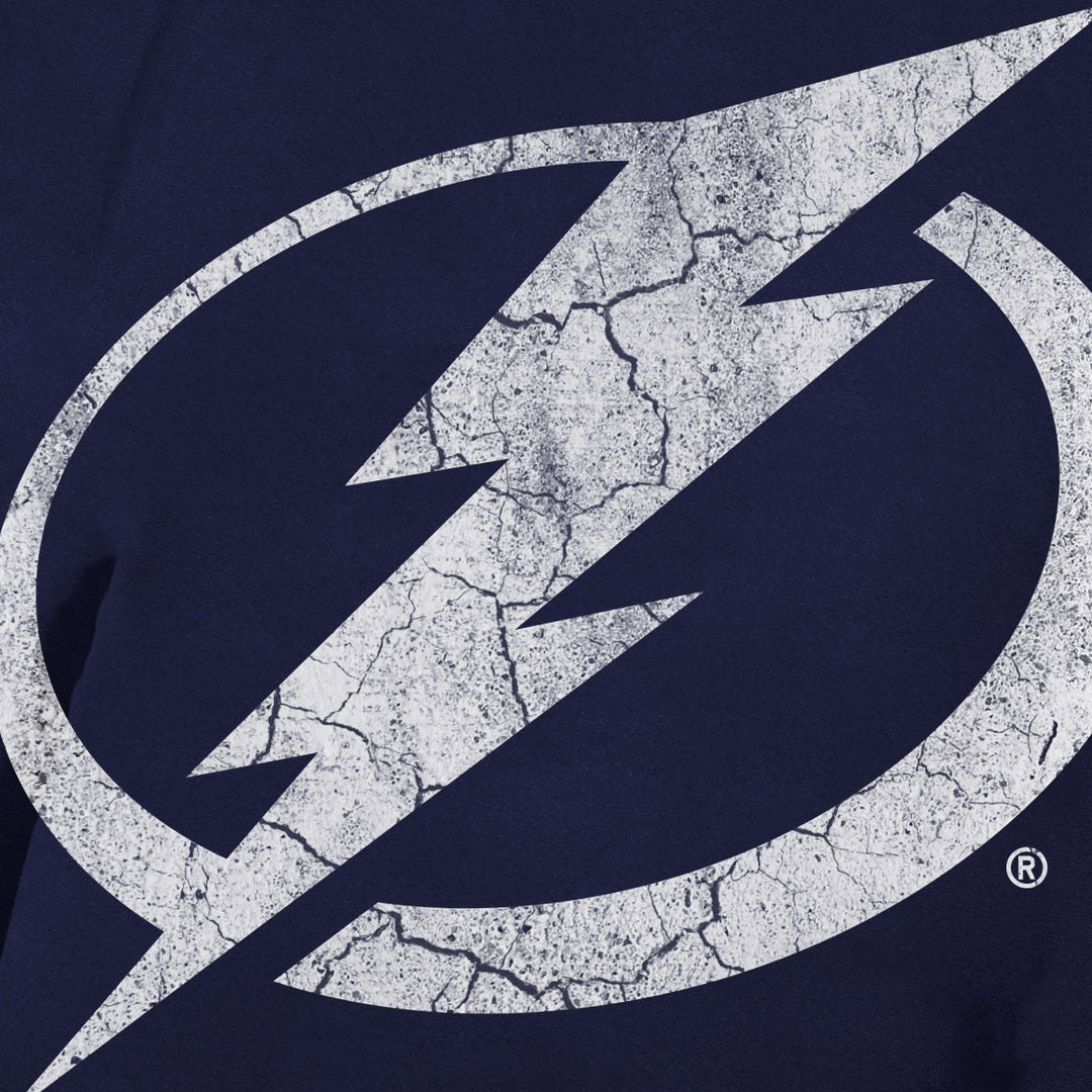 Tampa Bay Lightning Short Sleeve Rashguard - Distressed Logo