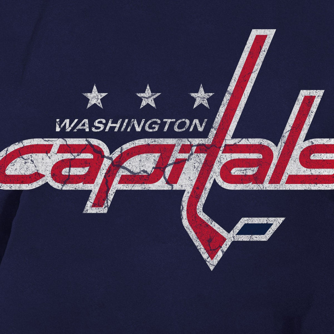 Washington Capitals Short Sleeve Rashguard - Distressed Logo