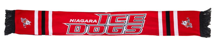 Niagara IceDogs Knit Scarf Red Side.