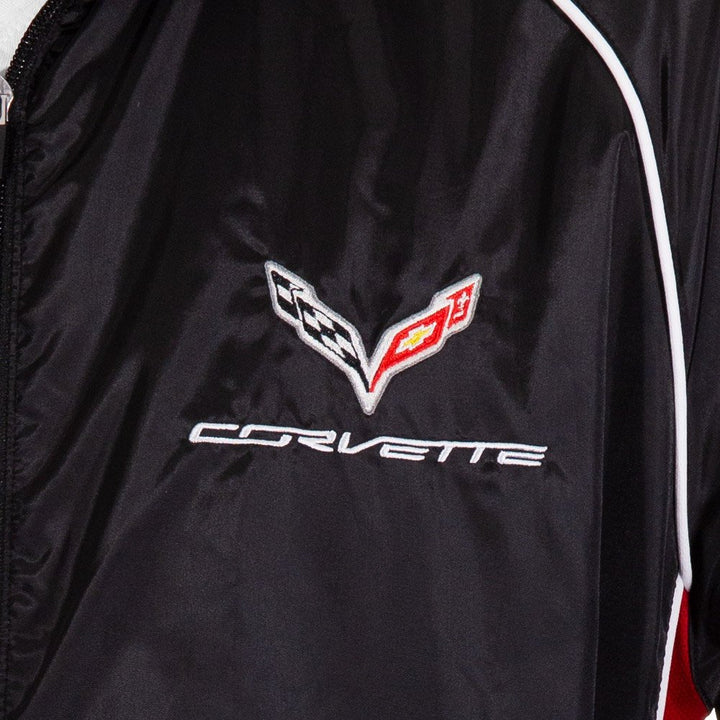 Chevrolet Corvette Front Embroidered Patch Up-Close.