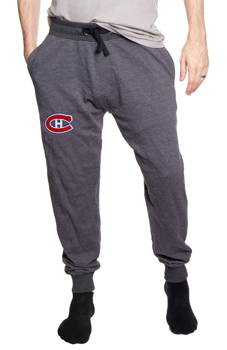 Montreal Canadiens French Terry Joggers Front View.
