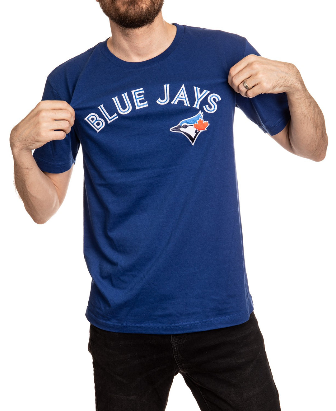 Bulletin MLB Toronto Blue Jays Primary Logo Men's Cotton T-Shirt - Blackout  Collection, Black : : Sports & Outdoors